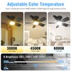 aupuslite 20" Socket Fan Light with Remote, 30W Socket Ceiling