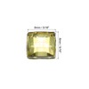 MECCANIXITY 50 Pcs 8mm Flat Back Acrylic Square Gems Rhinestones,
