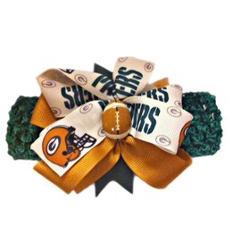 Packers Girl Boutique Bow Crocheted Headband