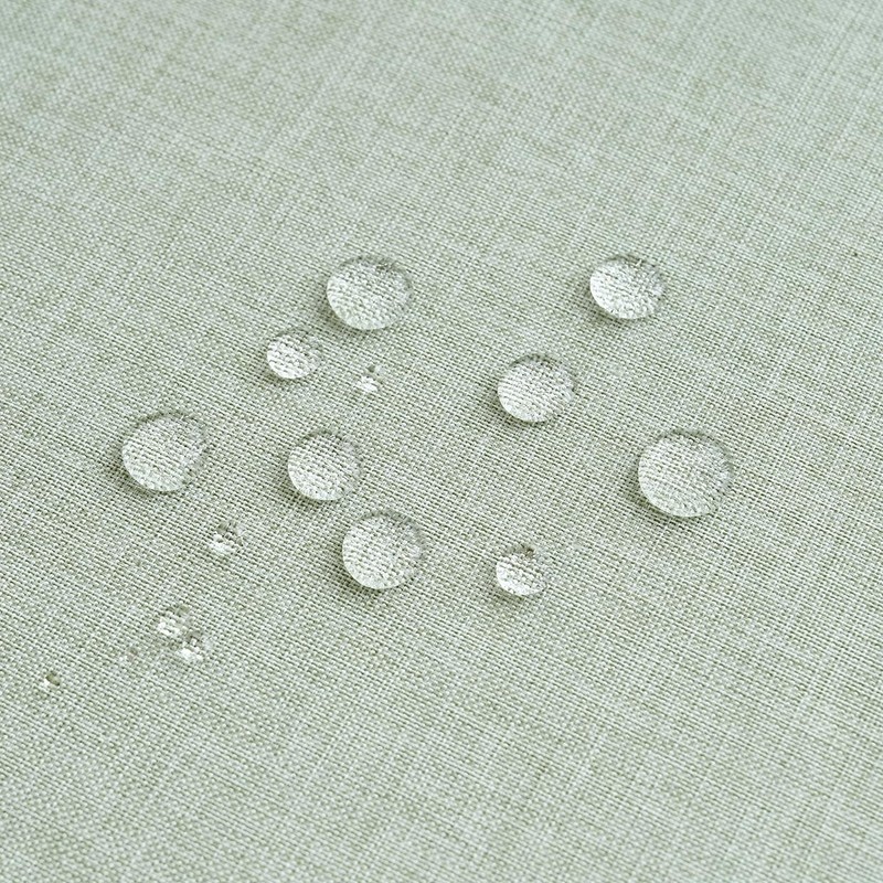 SPRICA Round Tablecloth 120cm/48in Diameter Water Resistant Linen Effect Coarse