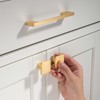 TUNNY 5 Pack Classic Cabinet Handles-8.81"/224mm Screw Spacing Brushed Gold