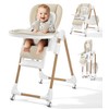 Mallify Foldable High Chairs for Babies and Toddlers, 3-in-1 Convertible