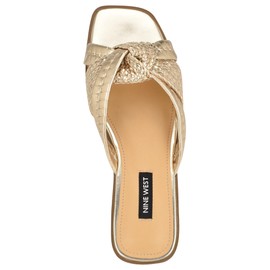 Nine West Women's Olson3 Sandal, Gold 710, 7.5