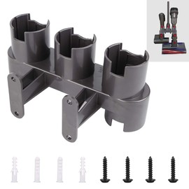 ABClife Replacement for Dyson Vacuum Cleaner Attachments, Wall Mount Holder, Adapter Converter Set for Dyson V11 V10,V8,V7, Dyson Attachment Organizer Holder (Grey, with Parts Package)