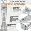 5 Inch Roofing Gutter Hangers, Quick Screw Hidden Gutter Support