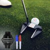 Aurum And Adorn Golf Ball Marker - 360-Degree Triple 3-Line
