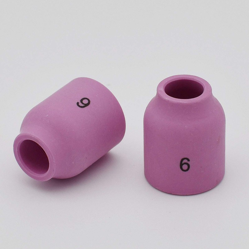 10PK TIG Gas Lens Alumina Nozzle Ceramic Cup 53N60 6#