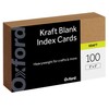 Oxford Kraft Index Cards, 100 Pack, 3x5 Index Cards, Thick, Premium Paper for Gifts, Crafts, Parties, Flash Cards, Brown, Blank on Both Sides (63505)