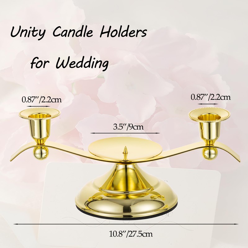 Unity Candle Holder for Wedding Ceremony Set - Romadedi 3