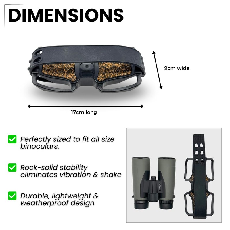 PURSUAL Universal Binocular Adapter - 1/4-20, Compatible with All Tripods