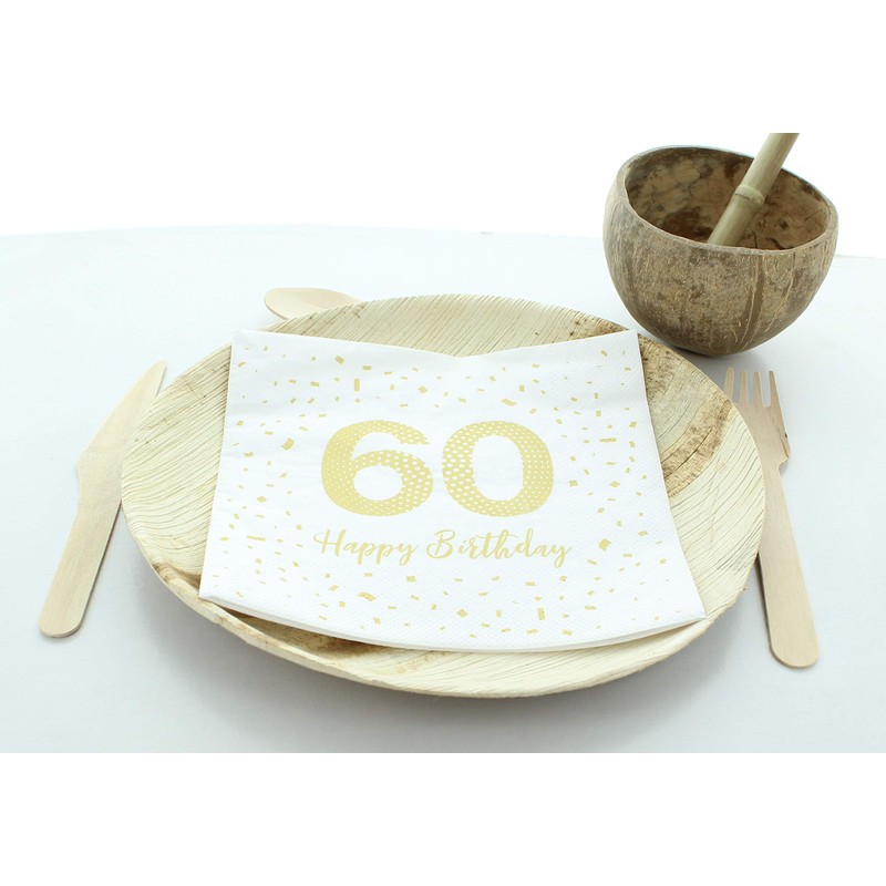 Sovie HORECA Tissue Napkin Happy Birthday 60 | 33 x