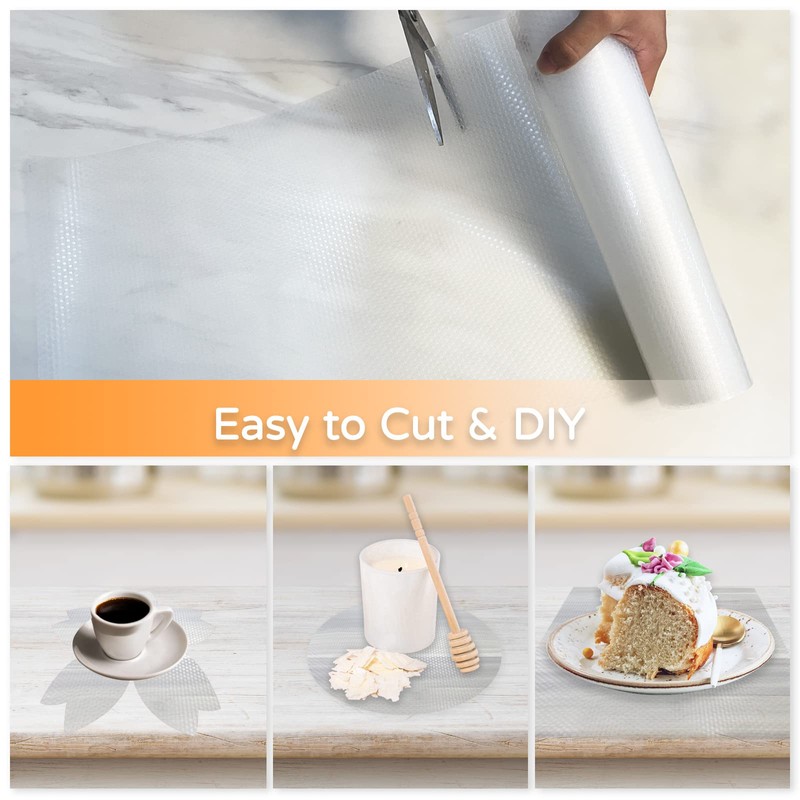 Extra Wide Shelf Liner, Refrigerator Liners Oil-Proof Drawer Liners for