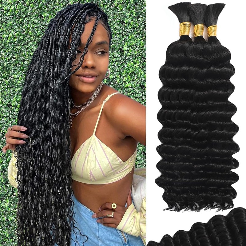 Human Braiding Hair for Boho Braids Human 110g 20 Inch