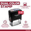 ExtraMark Dual Color Self Inking Rubber Stamp (Paid) 2-Color Office