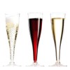 AIOS Use-Reuse-Recycle Plastic Prosecco/Champagne Flutes. Capacity160ml (Pack of 10)