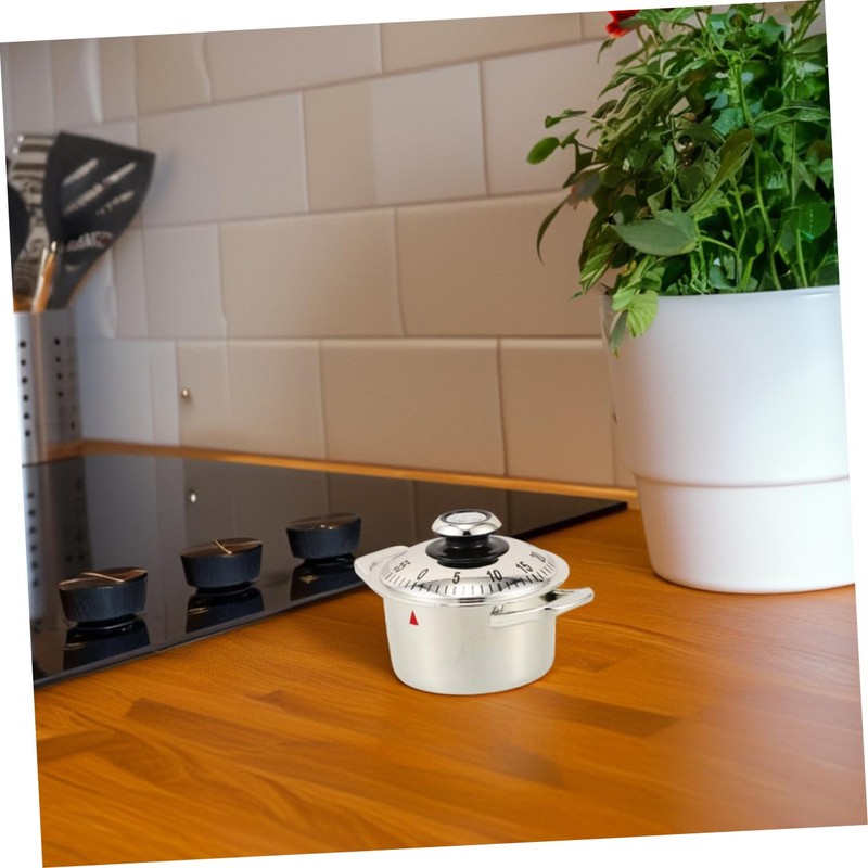 NOLITOY 2pcs Retro Mechanical Kitchen Timer with Loud Alarm Countdown