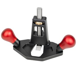 JCFANTS Router Plane Hand Wood Planer, Handheld Woodworking Tool, Woodworking Carpenter Tools Adjustable Woodcraft Trimming Knife Depth Stop Planer Wood Chamfering Slottinge (Red)