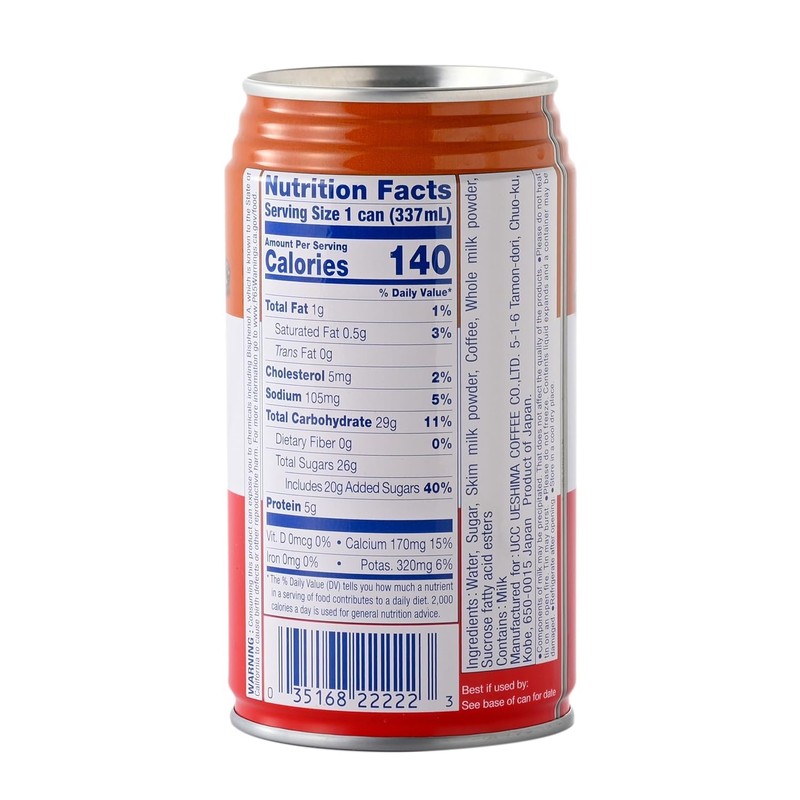 UCC Original Blend Coffee With Milk, Ready To Drink Coffee,