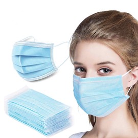 Brandtrendy 100 Cubrebocas Triple Capa Plisado con Ajuste Nasal Ajuste cómodo, bandas elásticas, resistentes y suaves cubrebocas quirúrgico triple capa