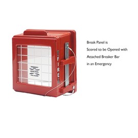 CATO 220-SB Fire Alarm Cover | No Gasket | Breaker Bar | Vandal-Resistant | ADA Compliant | Rust-Proof | 5” Viewable Window | Made in USA | Includes Mounting Hardware