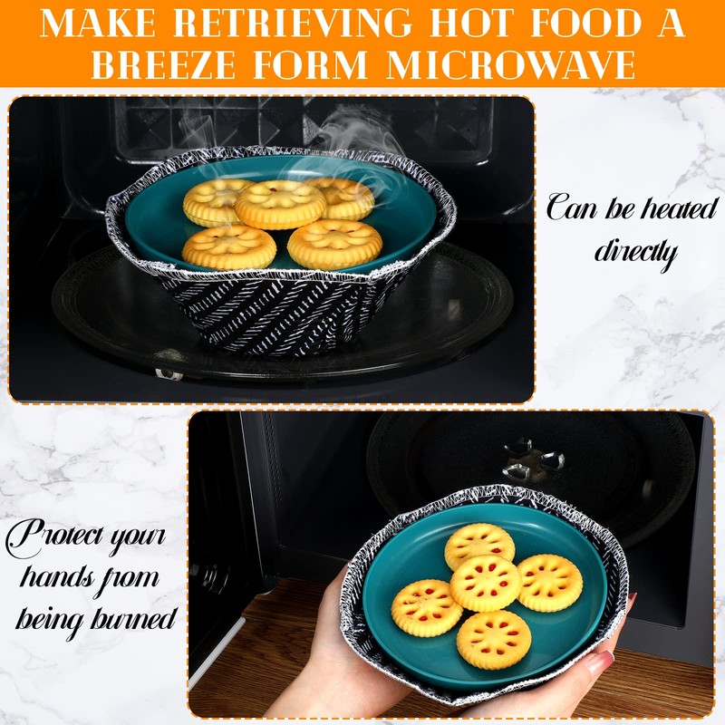 CHENGU Microwave Bowl Cozy Holders Set of 5, Microwave Hot
