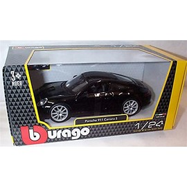 burago black P0RSCHE 911 carrera S car 1:24 scale diecast model