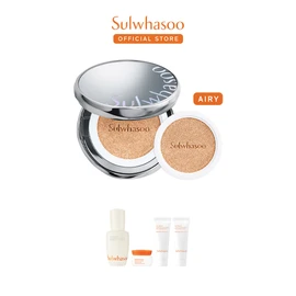 Sulwhasoo [June] Perfecting Cushion Airy Original 15g + Refill 15g SPF50+, 17C1 / 설화수 [6월]퍼펙팅 쿠션 에어리 본품15g+리필15g SPF50+, 17C1