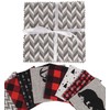 Soimoi Lumberjack Theme Print Precut 5-inch Cotton Fabric Quilting Squares
