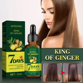 3 Unidades De Óleo De Cabelo Ginger King Nutre Os Folículos