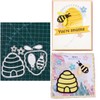 Honeycomb and Bee Metal Die Cuts, Honeycomb and Bee Cutting