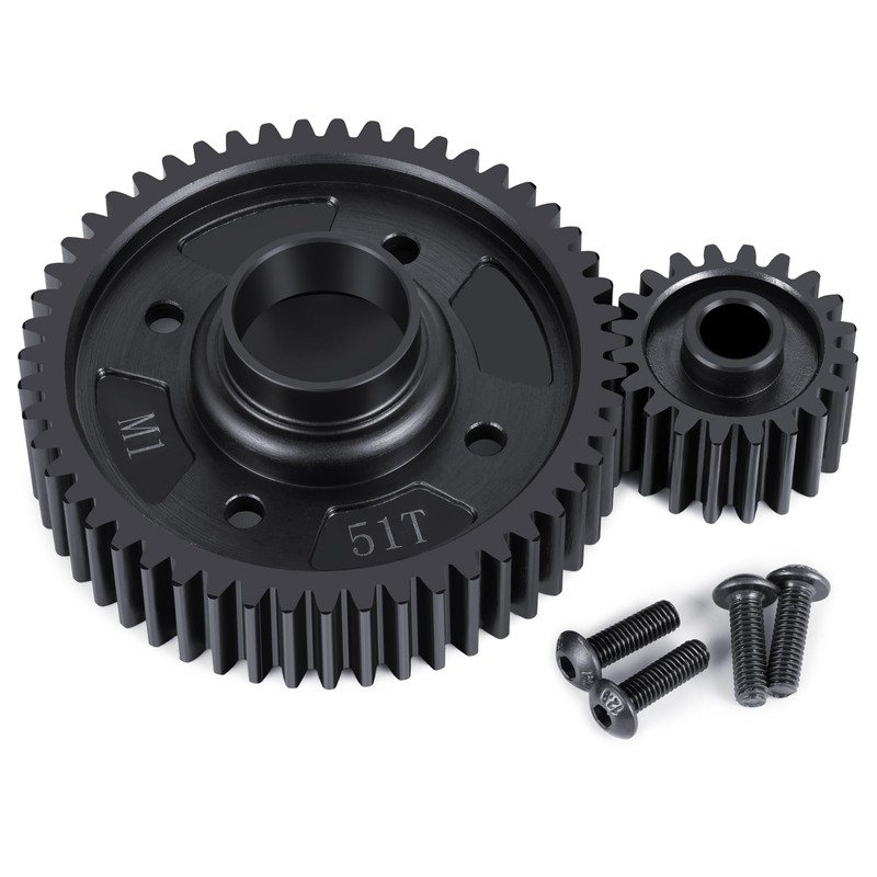 BRKRC Steel Center Diff Output Gear 51T Input Gear 20T