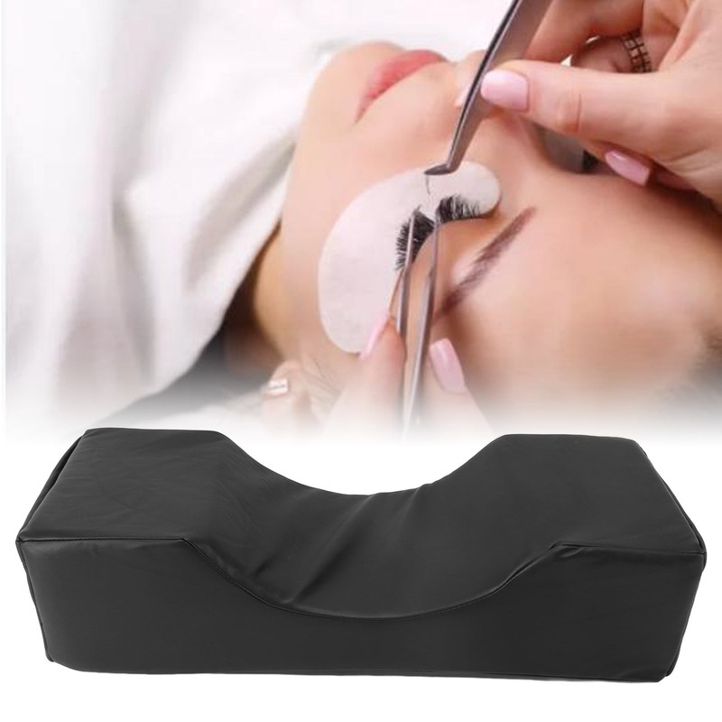 U Shaped Lash Extension Pillow with Side Pocket Memory Foam
