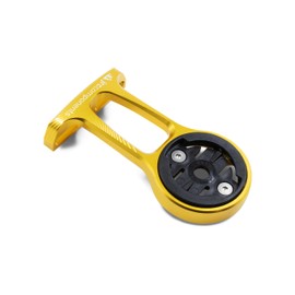JRC Components Stem Out Front Mount | Compatible with Garmin Edge Series Devices | Lightweight CNC 6061 Aluminium Body - Gold