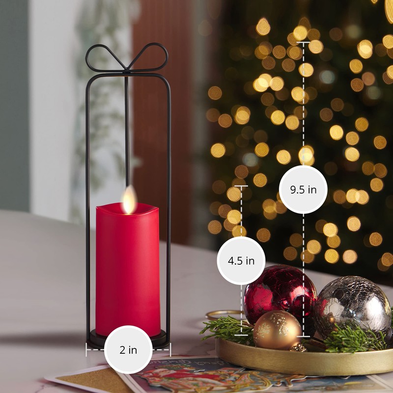 Luminara Heritage Lantern with Outdoor Flameless Candle and Remote (9.5-inch,