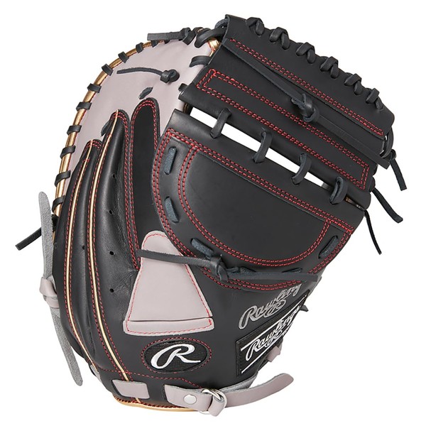 Rawlings Baseball Glove Adult Soft Mens Softball HYPER TECH R2G COLORS [Catcher] Size 34 GS3FHTC23F Black/Grey *Right Throw