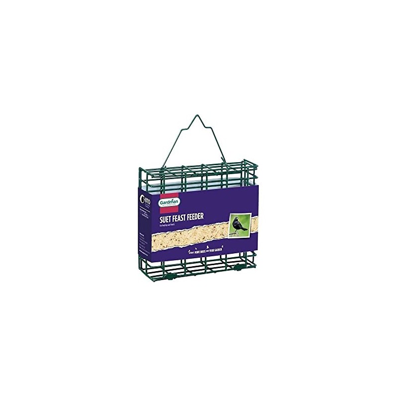Gardman A01100 Bird, Natural, Suet Feast Feeder, 13.0 cm*5.0 cm*13.0
