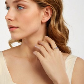 Kerraom 925 Sterling Silver Hamsa Guardian, Mother's Day Heart, Wings Heart, Opal Vintage Floral Ring, Adjustable Women Rings, Gifts for Mum, Girls, Hypoallergenic, Sterling Silver Sterling silver