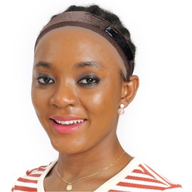 lucicass Lace Wig Grip Band,Non Slip Grip Band for Wigs,Wig Band Make Your Wigs Secure and Glueless(Brown)