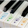 QMG Piano Keyboard Stickers for 88/76/61/54/49/37 Key Large Letter Piano