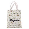 JXGZSO Magnolia Canvas Tote Bag White Magnolia Flowers Lover Gift