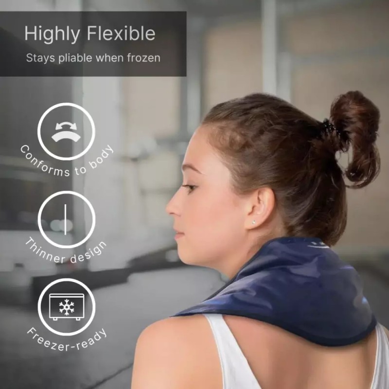 FlexiCold 플렉시콜드 젤 넥 스팩(23인치 X 8인치 5인치) - 재사용