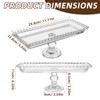 Luxshiny Footed Fruit Serving Tray: 11.7" European Style Dessert Display