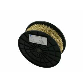 UNICATCH #10 X 100' BRIGHT BRASS SINGLE JACK CHAIN WORKING LOAD 43#