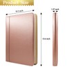 Darolin [Zippered] Portfolio Padfolio Organizer Binder with Clipboard, Leather Business