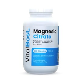 Citrato de Magnesio - 200 Capsulas - Suplementos Alimenticios, Magnesio Citrato, Magnesium Citrate, Citrato de Magnesio Puro, Mg