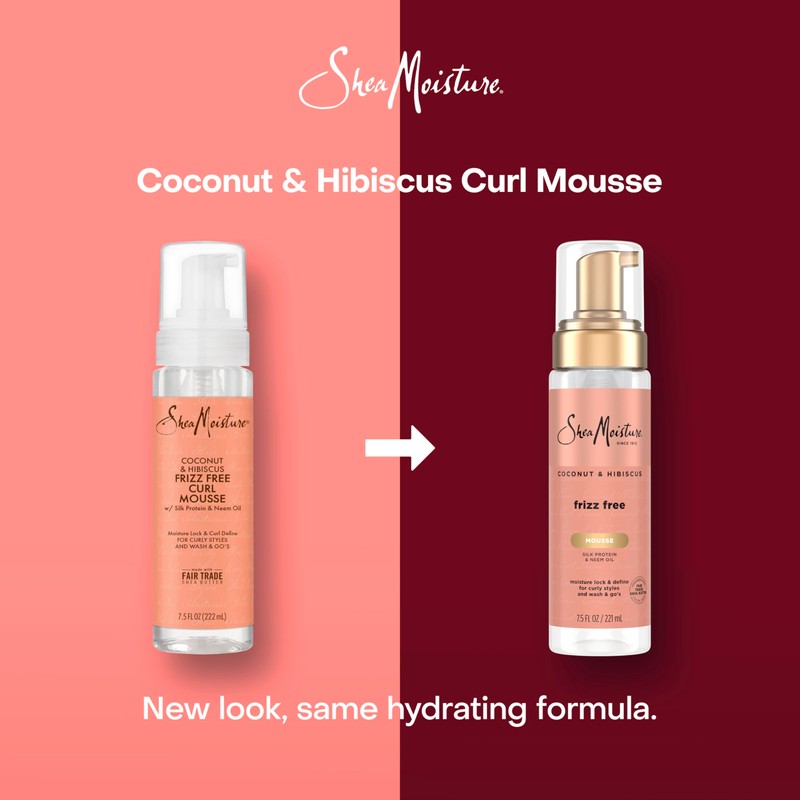 SheaMoisture Curl Mousse Coconut and Hibiscus for Frizz Control Styling