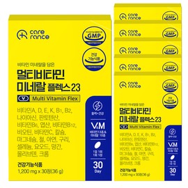 Carelance 케어란스 멀티비타민 미네랄 플렉스23 종합비타민 1,200mg 30정, 6개 / 케어란스 멀티비타민 미네랄 플렉스23 종합비타민 1,200mg 30정, 6개