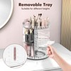 Rosoenvi Rotating Makeup Organizer, 360° Spinning Skincare Organizers, Adjustable Layer