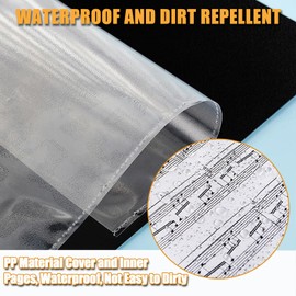 ZUOAIYOOS Sheet Music Folder - Spiral Binder Organizer, 40 Sleeves Display, Fits A4 & US Letter (8.5 x 11 inch) Paper