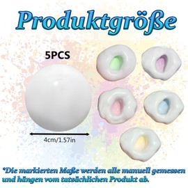 5 Stück Stressball, Squishy Durable Squeeze Spielzeug für Muskelentspannung, Shaping antistressball, Sensorische Fidget Spielzeug für Jungen Mädchen Frauen und Männer